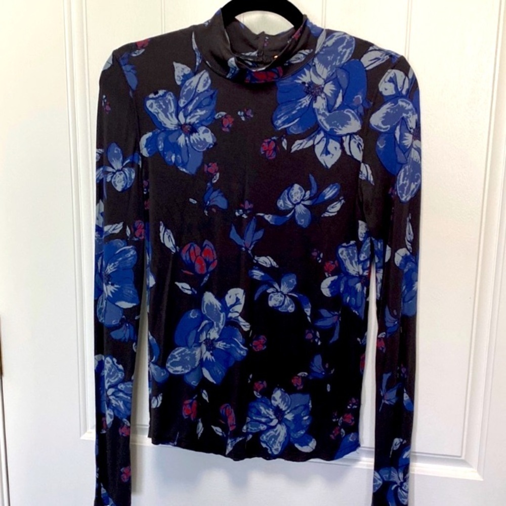 FREE PEOPLE floral print layering top EUC sz L